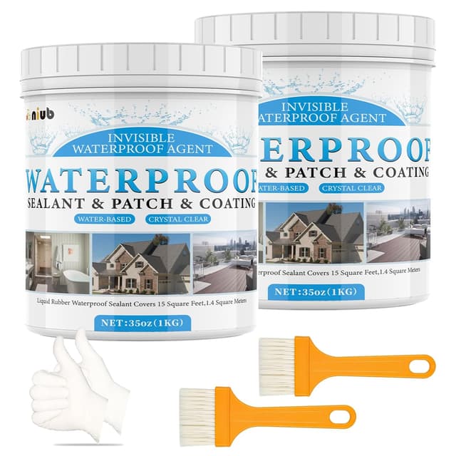 Detalle de NIUB sigillante impermeabile trasparente 2KG per terrazzi, guaina liquida invisibile contro infiltrazioni