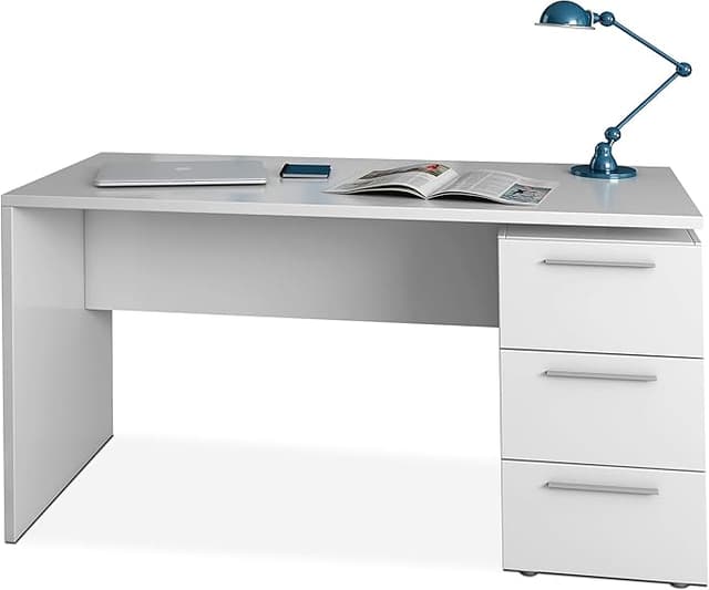 Imagen de Habitdesign Stylus Mesa de Despacho Blanca 🖥 en OfertitasTOP