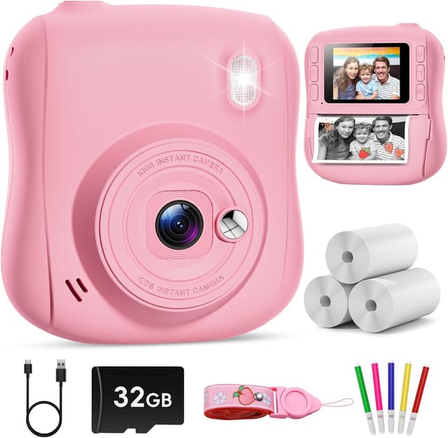 Imagen de Hangrui Kids Camera 14MP instant print camera en OfertitasTOP