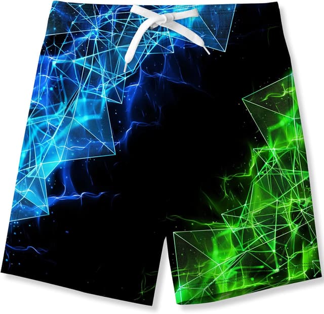 Thumbnail 6 de Kids4ever boys quick-dry printed swimming shorts (6–14 years) with mesh lining
