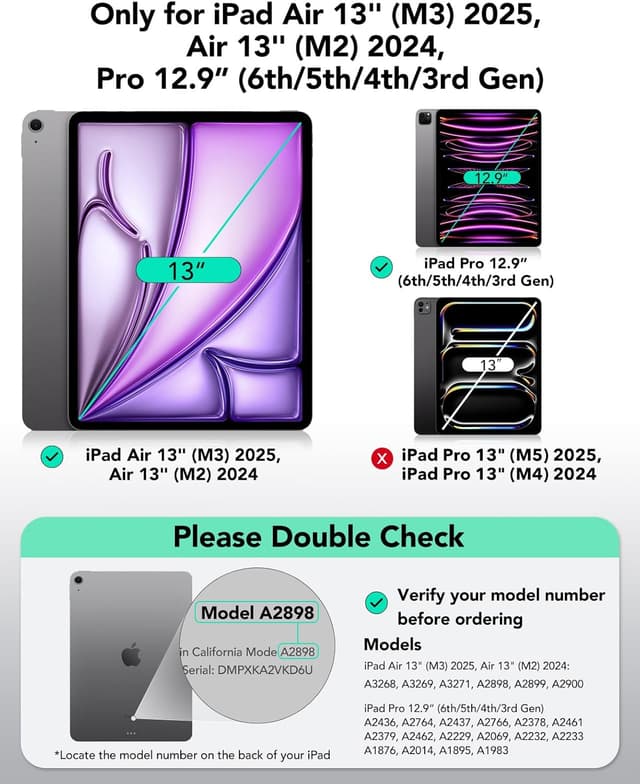 Detalle 2 de ESR Magnetische Keyboard Hülle für iPad Air 11"