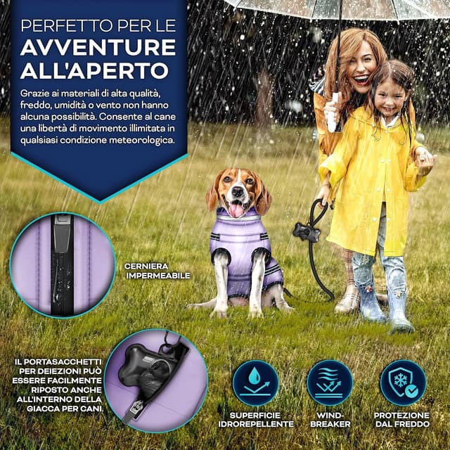 Thumbnail 2 de TRESKO Giacca invernale per cani con riflettori