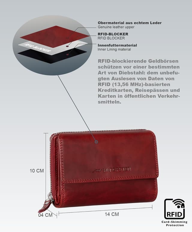 Thumbnail 6 de Marc Peter Rosie Geldbörse RFID Leder