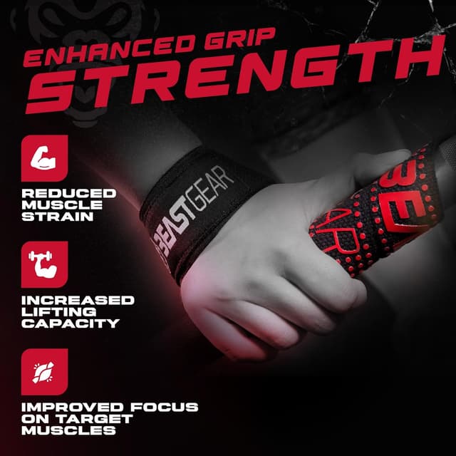 Detalle 2 de Beast Gear Fasce Polsi palestra per grip