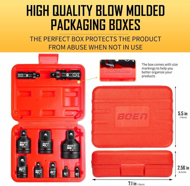 Thumbnail 6 de boen 10-piece impact socket adapter set