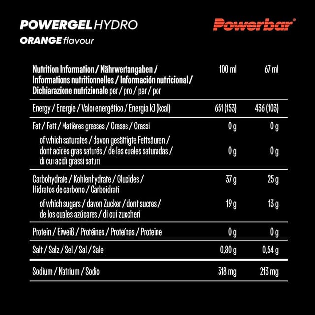 Thumbnail 5 de Powerbar PowerGel Hydro Gel energético 24x67ml