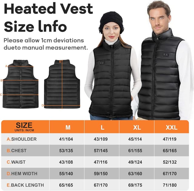 Thumbnail 6 de seenlast Heated Gilet 10,000 mAh power bank heated vest