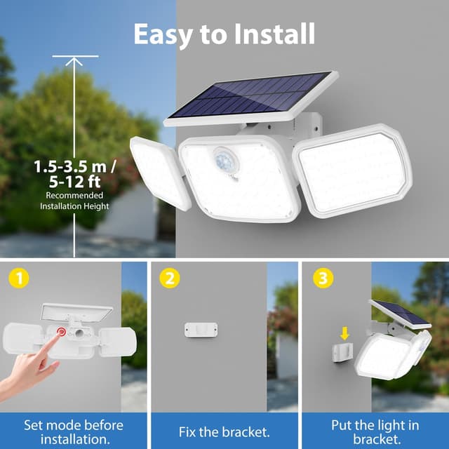 Thumbnail 6 de Peasur Solar Security Light 1000 lumens