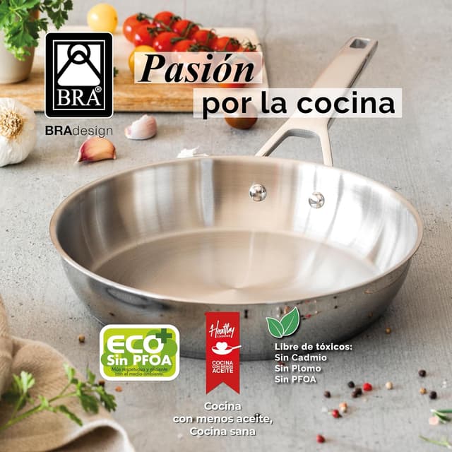 Thumbnail 4 de BRA Signature | Sartén honda 20 cm, Acero Inoxidable