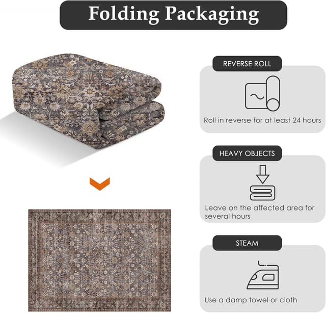 Thumbnail 5 de PureCozy Vintage Area Rug 240x300cm