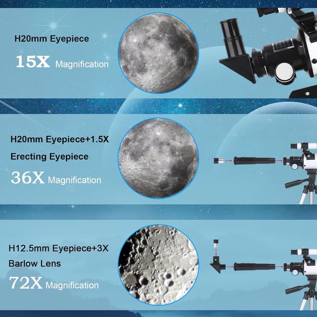 Thumbnail 4 de Misilmp Teleskop 70mm Öffnung 300mm Refraktor
