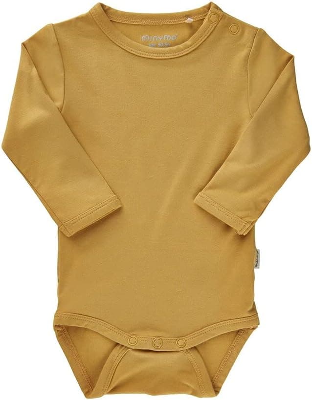 Detalle de MINYMO Unisex Baby Body Ls mit Druckknöpfen – Formender Body aus Bambus-Viskose