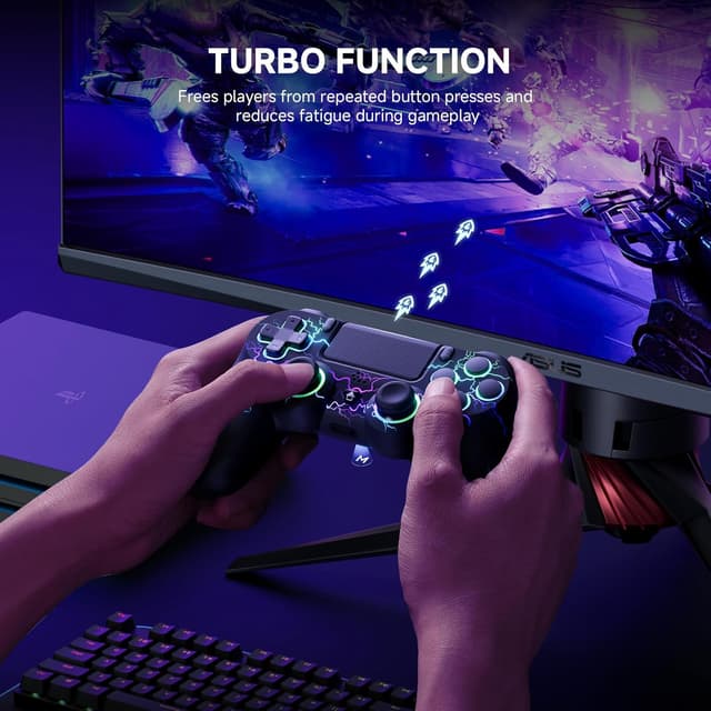 Detalle de ECHTPower PS4 wireless controller with 1000mAh