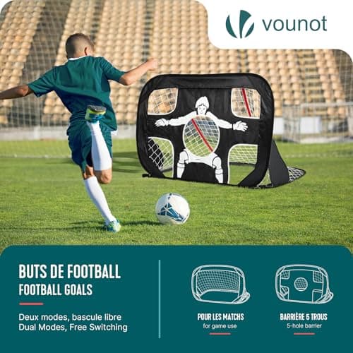 Thumbnail 1 de VOUNOT 2 porterías plegables 120×80×80 cm