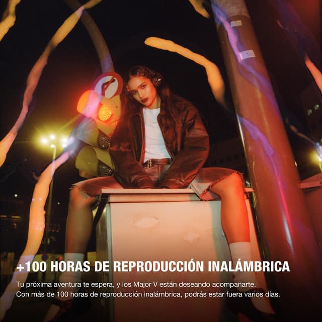 Detalle de Marshall Major V BT con 100 h de batería