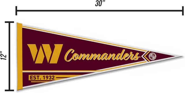 Detalle de Rico Industries NFL Football Classic 12" x 30" Felt Wall Décor Pennant