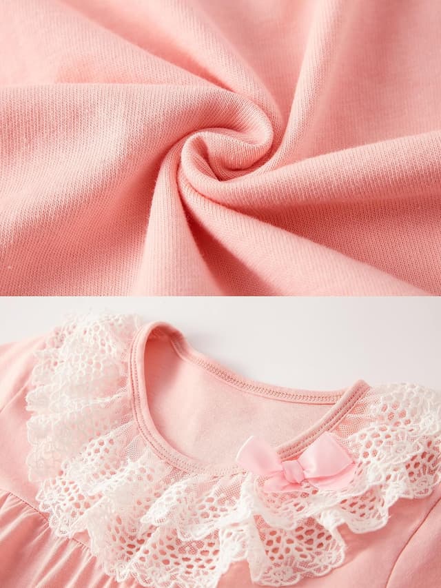 Thumbnail 4 de LOLPIP Girls Nightgowns 100% Cotton 2-Pack