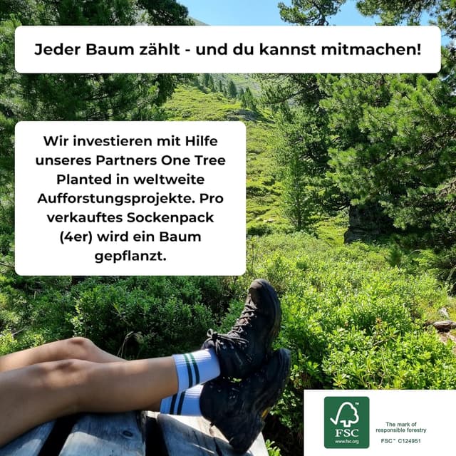 Thumbnail 6 de Socks For Plants Bambussocken (4er-Pack) – Anti-Schweiß Sportsocken für Damen & Herren, Größe 35–46