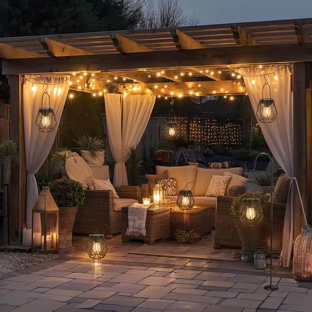 Detalle de Ketom 2er-Set Solar-Laternen für außen (hängend & stehend) IP65, Vintage, mit LED und Haken, schwarz