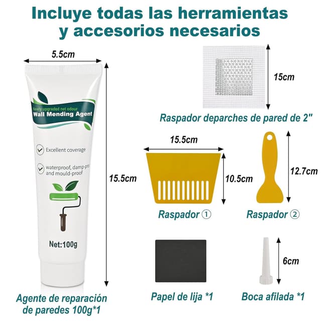 Thumbnail 6 de Cieex Crema de Reparación Masilla Pared 100 g