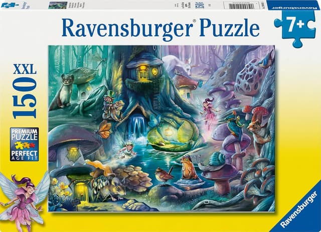 Detalle de Ravensburger Kinderpuzzle 12004051 „Zauberhafter Wald“ – XXL-Puzzle für Kinder ab 7 Jahren, 150 Teile