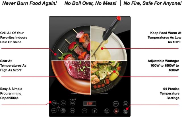 Detalle 2 de Nuwave Pro Chef Induction Cooktop 1800W