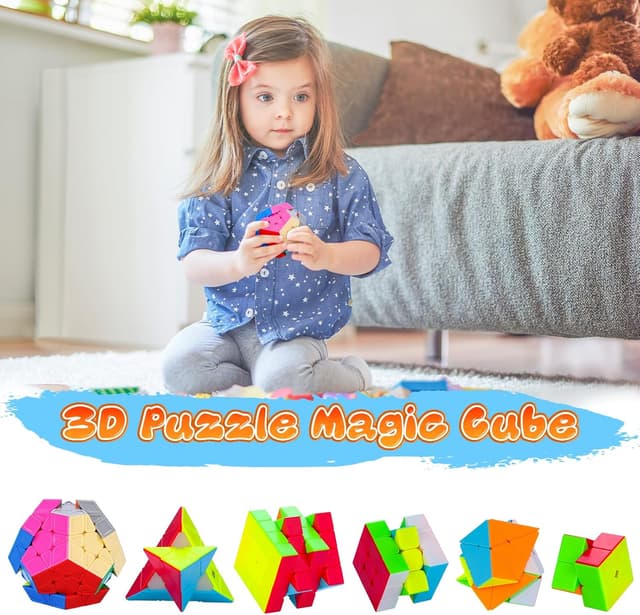 Thumbnail 4 de SISYS 6 Pack Speed Cube Set rompecabezas 6 piezas