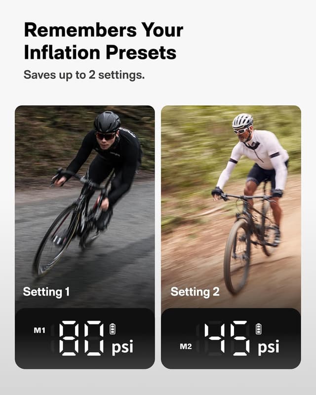 Thumbnail 3 de HOTO Mini Bike Tire Pump 150 PSI electric pump