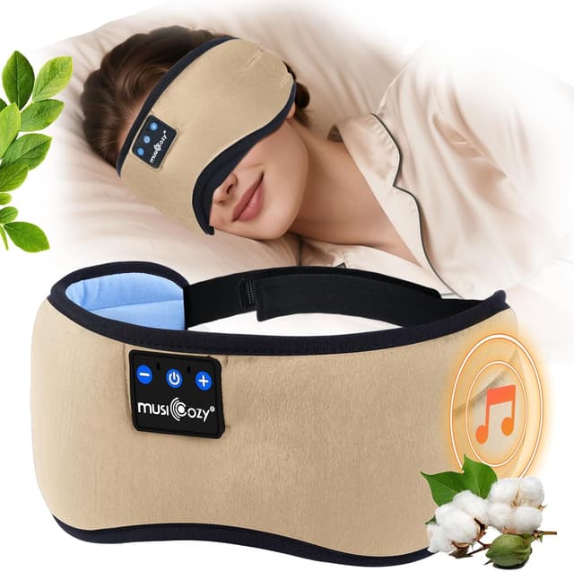 Imagen de MUSICOZY 3D Bluetooth Sleep Mask Headphones 16H en OfertitasTOP
