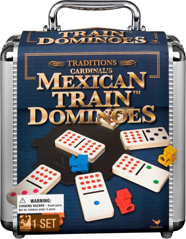 Detalle de Cardinal Mexican Train Dominoes 12 double