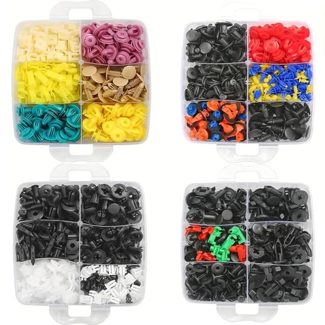 Thumbnail 1 de 1240PCS Car Trim Clips Set 1240 plastic fasteners for panels