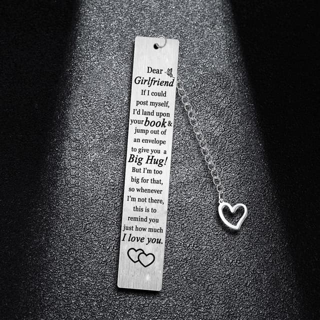 Detalle 2 de Girlfriend Bookmark stainless steel keepsake gift