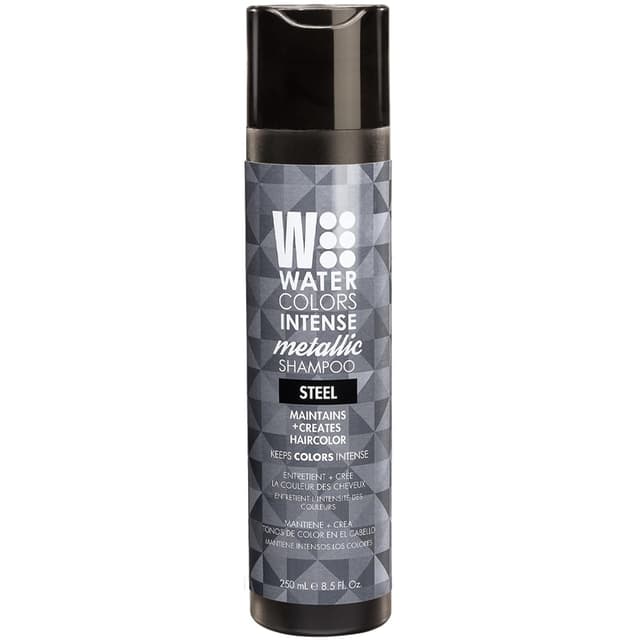 Detalle 2 de Watercolors INTENSE METALLIC Semi-Permanent Color Depositing Shampoo (Silver) — Sulfate & Paraben Free, 8 fl oz