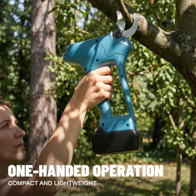 Detalle 2 de Cesoie da potatura senza fili per Makita 18 V con lama SK5 da 30 mm e display LCD