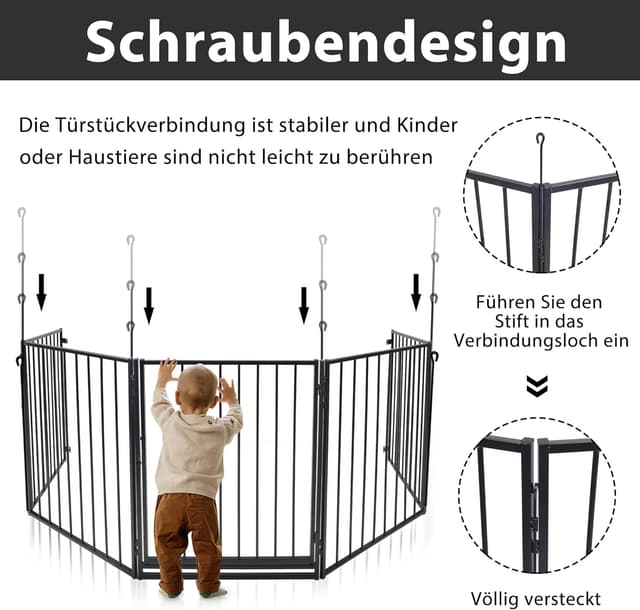 Thumbnail 4 de QEENTOE Kaminschutzgitter 305 cm 🚪