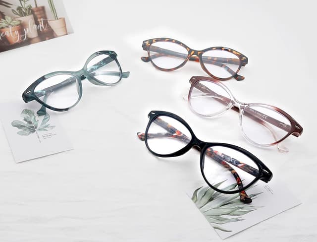 Detalle 2 de HEEYYOK cat eye reading glasses +2.00