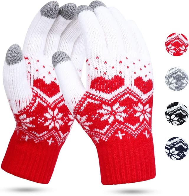 Detalle de KQueenStar Direct Women’s Winter Touchscreen Gloves – soft, warm and comfy for cold-weather phone use
