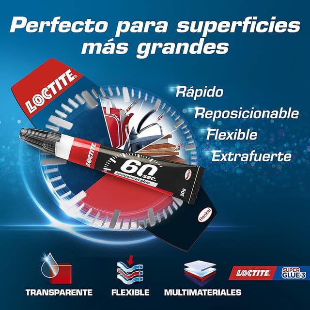 Detalle 2 de Loctite 60 Segundos adhesivo universal 20 g