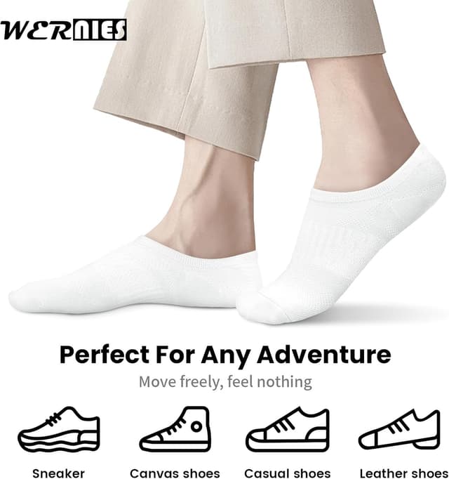 Thumbnail 6 de Wernies No Show Socks, 8 Pairs ⚙
