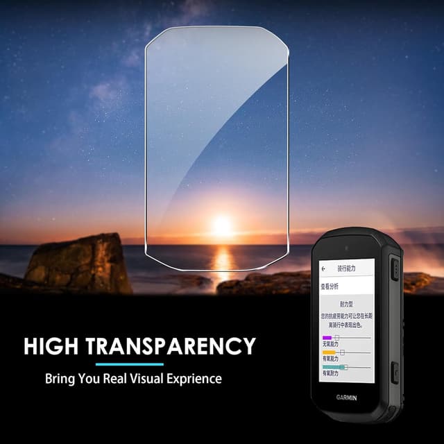 Detalle 2 de FDHYFGDY Displayschutz Garmin Edge 550/850 9H