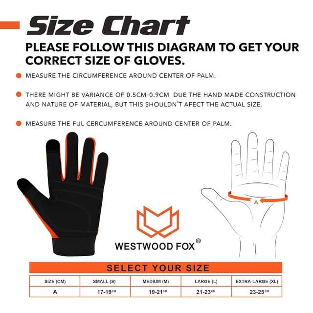 Thumbnail 6 de WESTWOOD FOX FOX Safety Work Gloves Medium