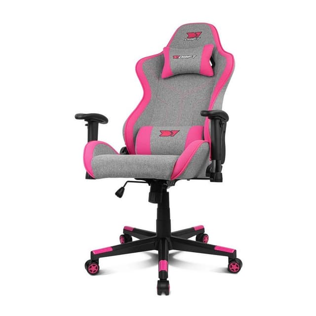 Detalle 2 de Drift DR90 Pro silla gaming gris/rosa
