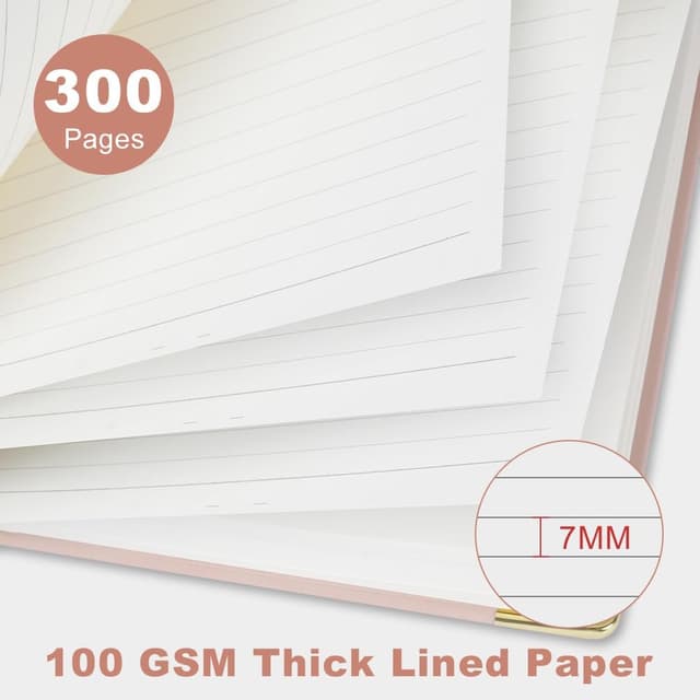 Detalle de AOOSU Spiral Notebook A5 Copertina PU Albero Rosa