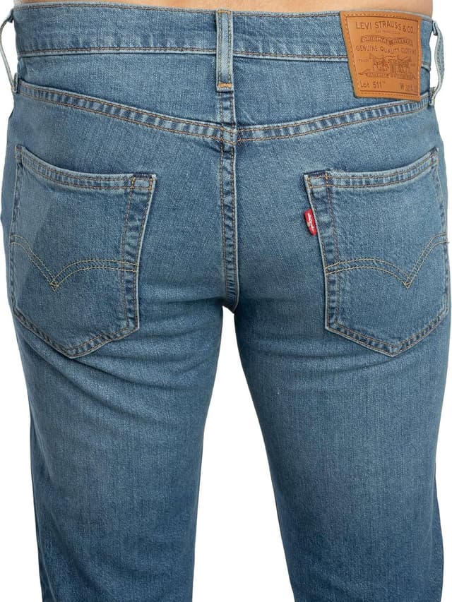 Detalle 2 de Levi’s 511 Slim v5 para hombre Take It from The Top (32W / 30L): vaquero ajustado sin irte al extremo