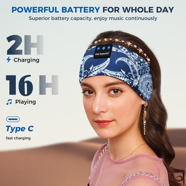 Detalle de ink-topoint Sleep Headphones 16 Hrs playback