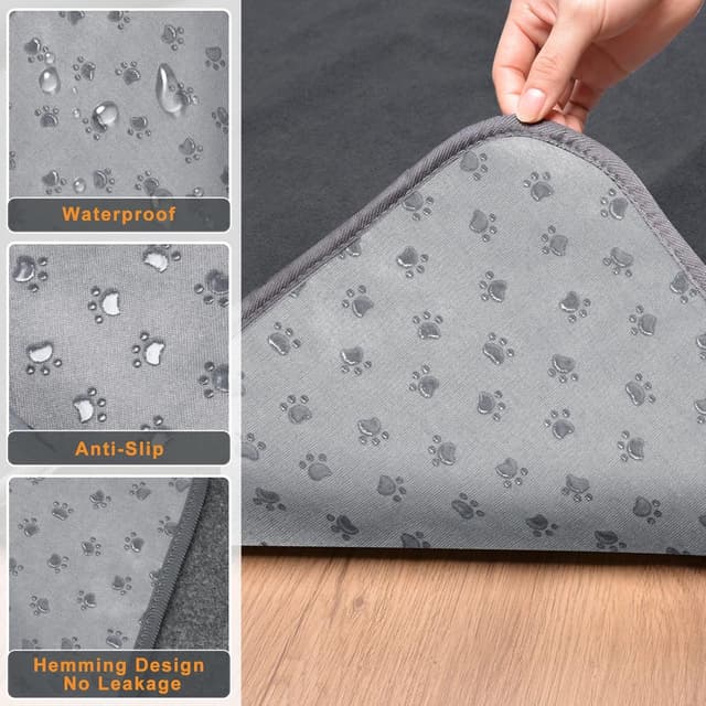 Detalle 2 de LOOBANI 2-Pack Extra Large Dog Mat, 36x48