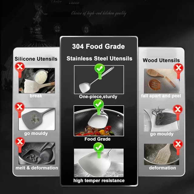 Thumbnail 3 de NIITAWH Stainless Steel 9-Piece Utensil Set 🍴