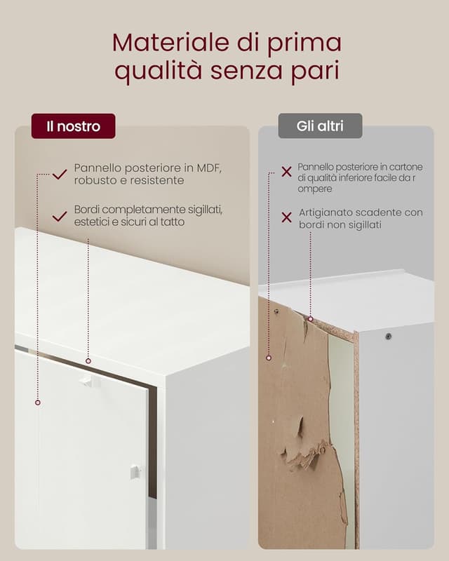 Thumbnail 5 de VASAGLE LBC167T14 Libreria 6 ripiani 24×40×178,5 cm