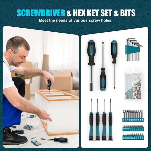 Thumbnail 3 de Sundpey 206-PCs Home Tool Kit