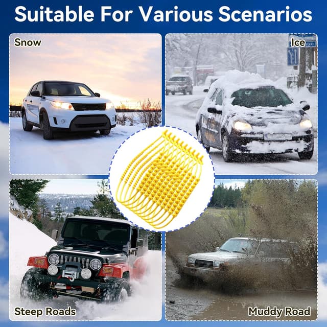 Thumbnail 6 de GOHHME Snow Chains 165mm–265mm for Cars